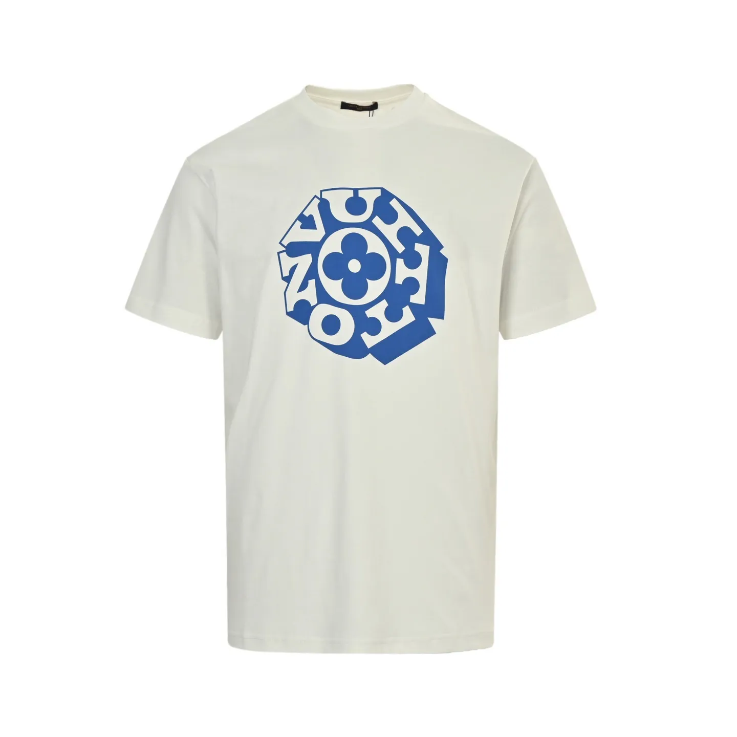 Louis Vuitton/Louis Vuitton 25ss letter floral print short sleeves